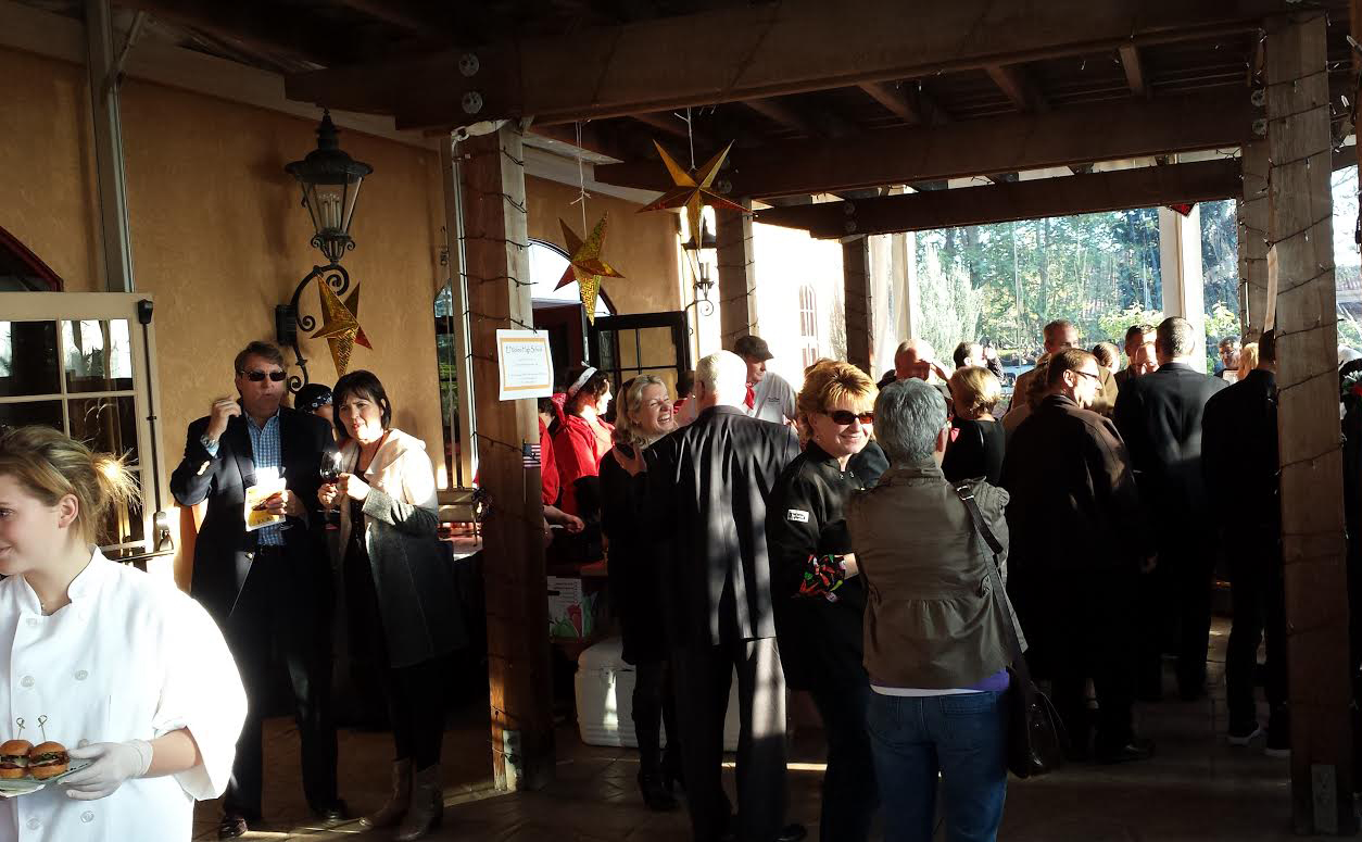 Happy Samplers Fill the Patio at Vintners Inn Event Center